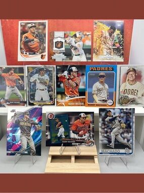 Manny Machado Rookie card in lot of 11 (Orioles, Padres)